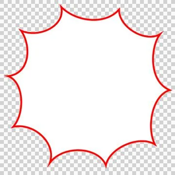 A speech bubble that can be used to express surprise or emphasis Stock Illustration