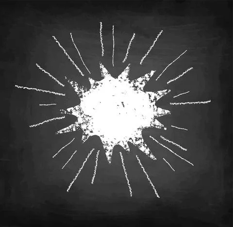 Speech bubble chalk sketch. 스톡 일러스트