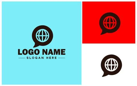 Speech bubble chat app talk discussion split conversation dialogue Business.. Illustrazione stock