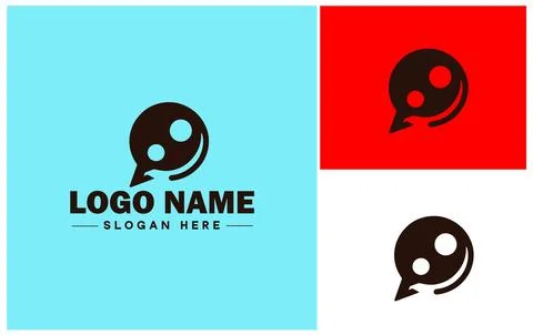 Speech bubble chat app talk discussion split conversation dialogue Business.. Stock Illustration