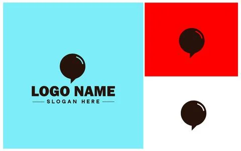 Speech bubble chat app talk discussion split conversation dialogue Business.. Illustrazione stock