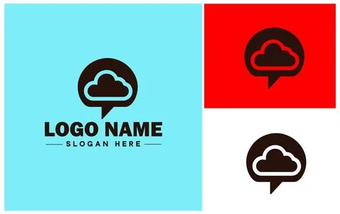 Speech bubble chat app talk discussion split conversation dialogue Business.. Illustrazione stock