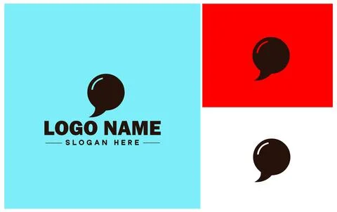 Speech bubble chat app talk discussion split conversation dialogue Business.. Illustrazione stock
