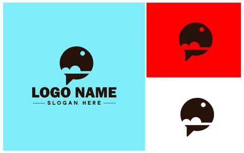 Speech bubble chat app talk discussion split conversation dialogue Business.. Illustrazione stock