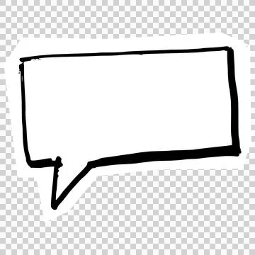 Speech bubble chat box Ilustración de archivo