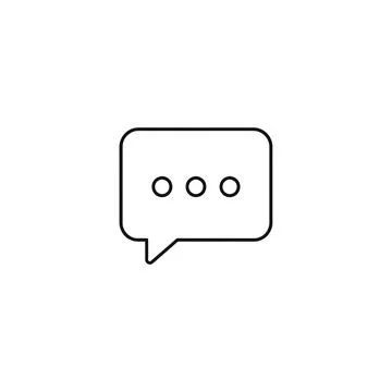 Speech Bubble Chat Comment Message Line イラスト素材