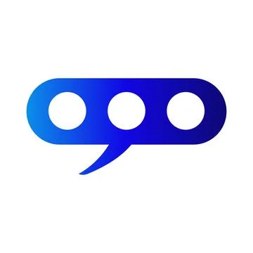 Speech bubble, chat, conversation icon Illustrazione stock