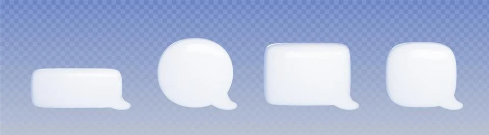 Speech bubble for chat conversation or message. Stock Illustration