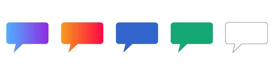 Speech Bubble Chat Icon Illustration Illustrazione stock