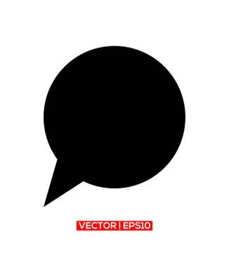 Speech bubble chat icon vector logo symbol or illustration. Stock Illustration