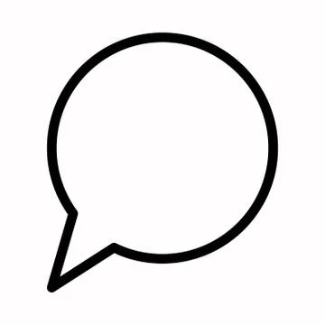 Speech bubble chat icon vector logo symbol or illustration. Stock Illustration