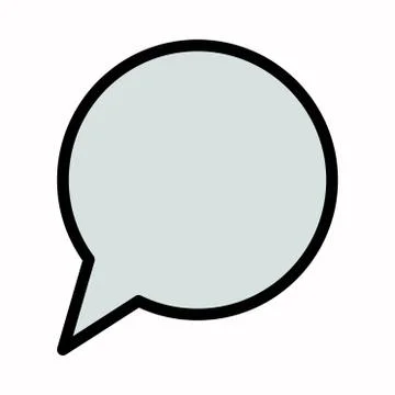 Speech bubble chat icon vector logo symbol or illustration. Stock Illustration