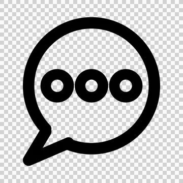 Speech Bubble Chat Icon Vector. Stock Illustration