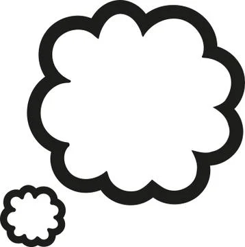 Speech bubble. Cloud icon. Stock Illustration
