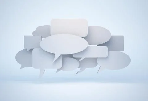 Speech bubble cloud Stock Illustration