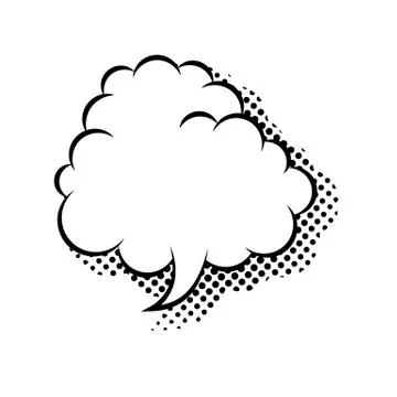 Speech bubble cloud view flat icon vector isolated. Stock Illustration