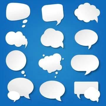 Speech Bubble Collection Stock Illustration
