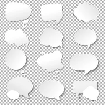 Speech Bubble Collection Stock Illustration