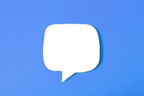Speech bubble on color background text palce Stock Photos