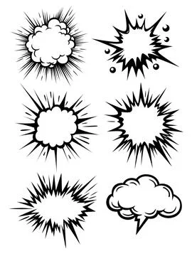 Speech bubble comic Stock Illustration