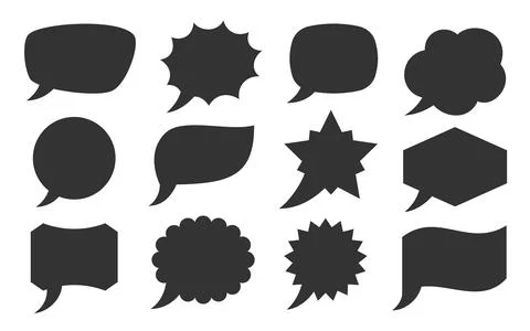 Speech bubble comic pop art social media balloon Stock Illustration