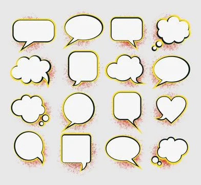 Speech Bubble Comic Style Stock Illustration