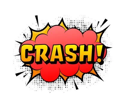 Speech bubble for comic text crash. Cartoon comic sign. Effects explosion Stock Illustration