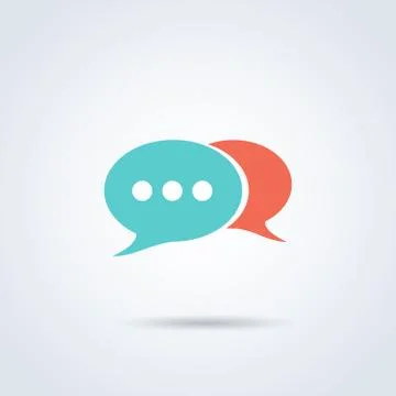 Speech bubble communication icon Stock Illustration