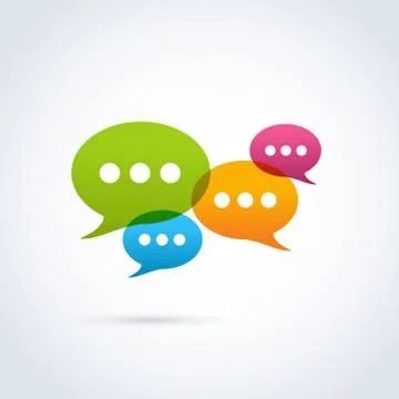 Speech bubble communication icon Stockillustratie