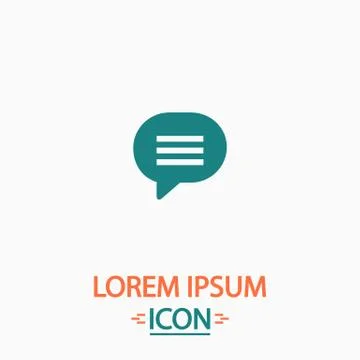 Speech bubble computer symbol Stockillustratie