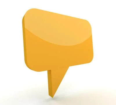 Speech bubble concept 3d illustration Stock Illustration
