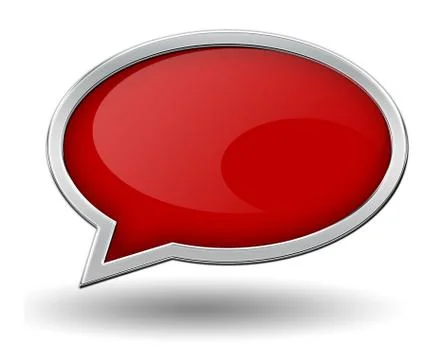Speech bubble concept  3d illustration Stock Illustration