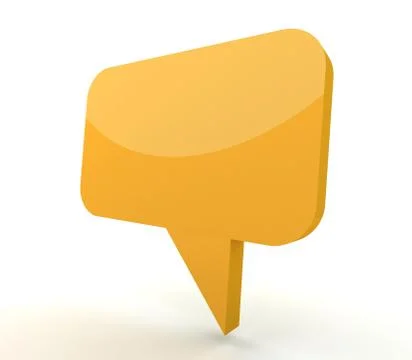 Speech bubble concept  3d illustration Ilustración de archivo