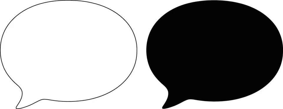 Speech bubble conversation vector Stock Illustration