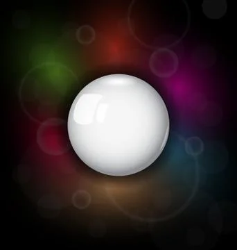 Speech bubble on dark background Stock Illustration