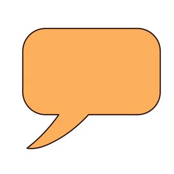Speech bubble. Decorative abstract geometric element. Illustrazione stock
