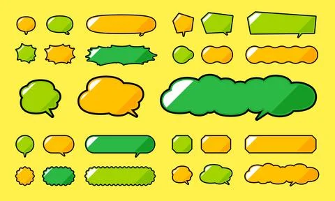 A speech bubble with a design that has a shading transition (horizontal type) Stockillustratie