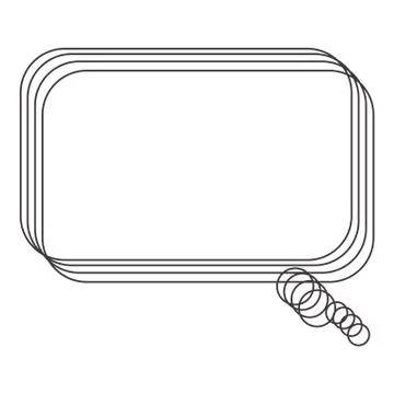 Speech bubble design Illustrazione stock