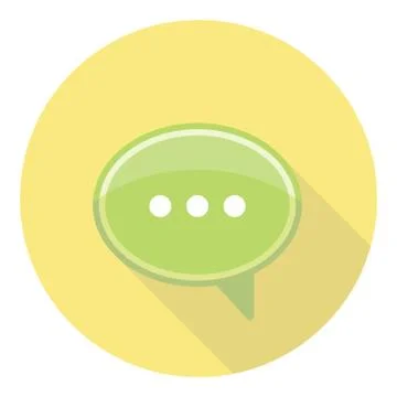 Speech Bubble Dialog Icon Stock Illustration