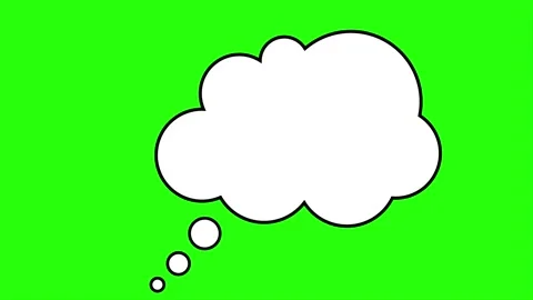 Speech bubble dialogue animation on chroma key 4K Stock Footage 306212419