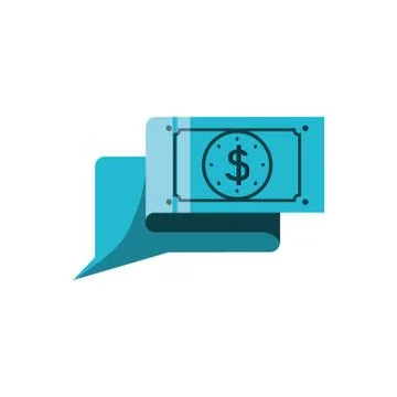 Speech bubble with dollar symbol イラスト素材
