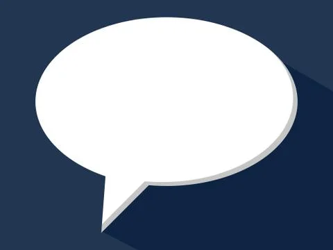 Speech bubble eclipse icon.Callout ellipse.Communication Message.Vector illus 스톡 일러스트