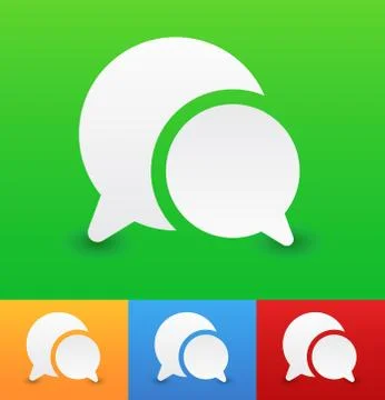 Speech bubble elements Illustrazione stock