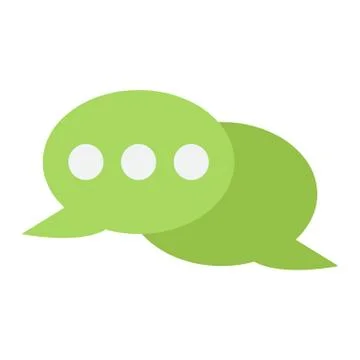 Speech bubble flat con, chat and website 스톡 일러스트