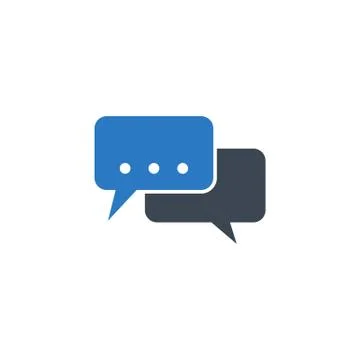 Speech Bubble Flat related vector glyph icon. イラスト素材