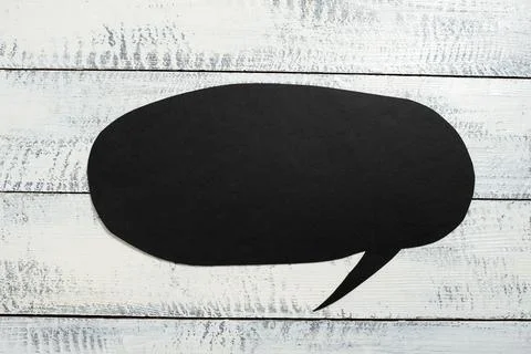 Speech Bubble On Floor With Important Information Written In. Dialogue Balloon Stock Photos