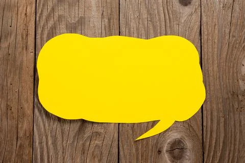 Speech Bubble On Floor With Important Information Written In. Dialogue Balloon Stock Photos