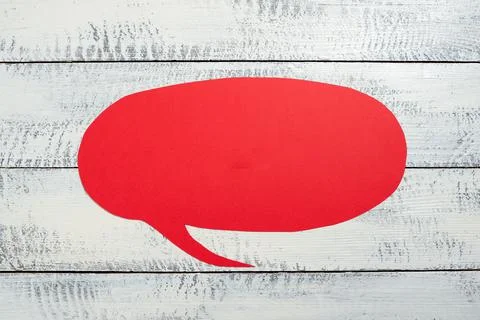 Speech Bubble On Floor With Important Information Written In. Dialogue Balloon Stock Photos