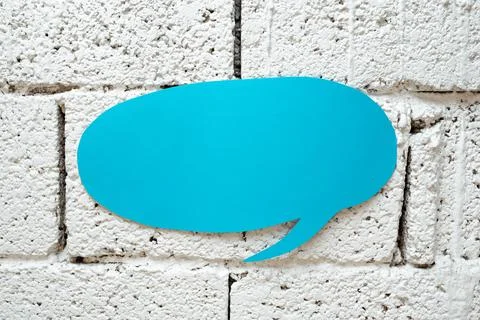 Speech Bubble On Floor With Important Information Written In. Dialogue Balloon Stock Photos
