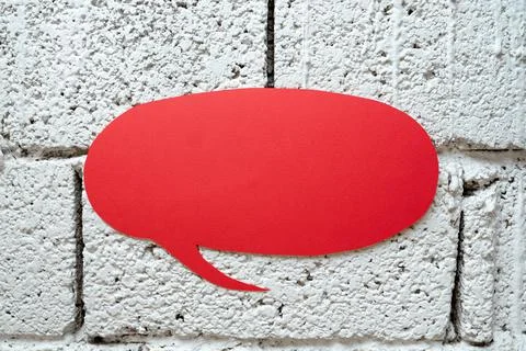 Speech Bubble On Floor With Important Information Written In. Dialogue Balloon Stock Photos